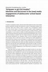 Research paper thumbnail of ‘Girlpower or girl (in) trouble?’ Identities and discourses in the (new) media engagements of adolescents’ school-based interaction