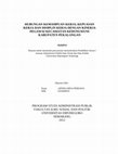 Research paper thumbnail of HUBUNGAN KEMAMPUAN KERJA, KEPUASAN KERJA DAN DISIPLIN KERJA DENGAN KINERJA PEGAWAI KECAMATAN KEDUNGWUNI KABUPATEN PEKALONGAN