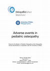 Research paper thumbnail of Adverse events in pediatric osteopathy