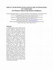 Research paper thumbnail of IMPACT OF BUSINESS INTELLIGENCE (BI) TECHNOLOGIES ON COMPANIES  (SAP Business Objects Edge Business Intelligence)