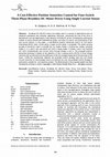 Research paper thumbnail of A Cost-Effective Position Sensorless Control for Four-Switch Three-Phase Brushless DC Motor Drives Using Single Current Sensor