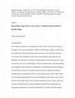 Research paper thumbnail of Human Rights Legal Clinics in Latin America: Tackling the Implementation of Disability Rights