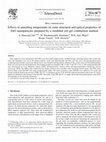 Research paper thumbnail of Effects of annealing temperature on some structural and optical properties of ZnO nanoparticles prepared by a modified sol-gel combustion method