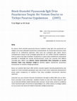 Research paper thumbnail of Otomobilde İlgili Ürün Pazarının Belirlenmesi