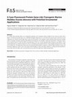 Research paper thumbnail of A Cyan Fluorescent Protein Gene (cfp)-Transgenic Marine Medaka Oryzias dancena with Potential Ornamental Applications