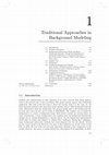 Research paper thumbnail of Recent Approaches in Background Modeling for Static Cameras