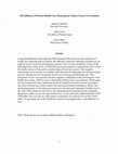 Research paper thumbnail of The Influence of Private Health Care Financing on Citizen Trust in Government