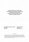 Research paper thumbnail of Testing the Effectiveness of Integrating Community-Based Approaches for Encouraging Abandonment of Female Genital Cutting into CARE's Reproductive Health Programs in Ethiopia and Kenya