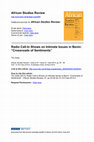 Research paper thumbnail of Grätz, Tilo 2014. “Crossroads of Sentiments”. Radio Call-In Shows on Intimate Issues in Benin. African Studies Review 57 (1): 25-48 