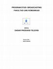 Research paper thumbnail of dasar produksi televisi