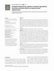 Research paper thumbnail of Ecological disturbance regimes caused by agricultural land uses and their effects on tropical forest regeneration