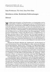 Research paper thumbnail of Grätz, Tilo with K. Werthmann, H.-P. Hahn 2004. Editorial: Mobilität in Afrika. Multilokale Feldforschungen. Afrika Spectrum 39 (3):1-7