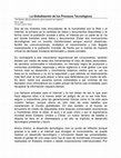 Research paper thumbnail of La Globalización de los Procesos Tecnológicos