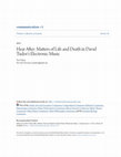 Research paper thumbnail of Hear After: Matters of Life and Death in David Tudor's Electronic Music