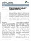 Research paper thumbnail of Student Perception of Learning Data Analysis Skills in an Introductory College-level Chemistry Course