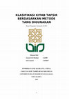 Research paper thumbnail of KLASIFIKASI KITAB TAFSIR BERDASARKAN METODE YANG DIGUNAKAN