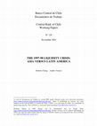 Research paper thumbnail of The 1997-98 Liquidity Crisis: Asia Versus Latin America