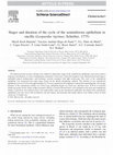 Research paper thumbnail of Stages and duration of the cycle of the seminiferous epithelium in oncilla (Leopardus tigrinus, Schreber, 1775