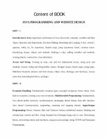 Research paper thumbnail of Java Programming & Website Design