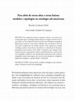 Research paper thumbnail of Para além de terras altas e terras baixas: modelos e tipologias na etnologia sul-americana