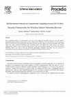 Research paper thumbnail of Security Frameworks for Wireless Sensor Networks-Review