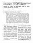 Research paper thumbnail of Study of Extension Teaching Methods Adopted through Crop Maximization Project: A Case Study of Sindh Province