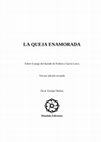 Research paper thumbnail of La queja enamorada: sobre el juego del duende de García Lorca