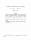 Research paper thumbnail of Inefficiencies in regional commuting policy