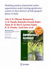 Research paper thumbnail of modelling analysis of potential carbon sequestration under existing agroforestry system in three district in india