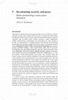 Research paper thumbnail of Decolonizing security and peace: Mono-epistemology versus peace formation