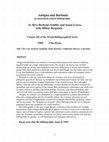 Research paper thumbnail of ANTIGUA AND BARBUDA.  A critical bibliography