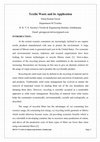 Research paper thumbnail of Textile Waste and its Application