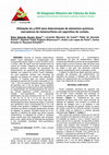 Research paper thumbnail of Utilização do μ-EDX para determinação de elementos químicos marcadores de metamorfismo em saprolitos de contato