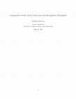 Research paper thumbnail of Comparative Study of Face Detection and Recognition Techniques