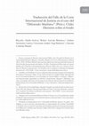 Research paper thumbnail of Traducción del Fallo de la Corte Internacional de Justicia en el caso del "Diferendo Marítimo" (Perú c. Chile) Decisión sobre el fondo