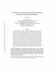 Research paper thumbnail of The Origin, Evolution and Development of Bilateral Symmetry in Multicellular Organisms