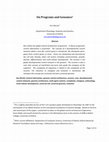 Research paper thumbnail of On Programs and Genomes