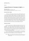 Research paper thumbnail of Longman Dictionary of Contemporary English (4th ed.)