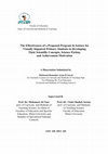 Research paper thumbnail of The Effectiveness of a Proposed Program in Science for  Visually Impaired Primary Students in Developing  Their Scientific Concepts, Science Fiction,  and Achievement Motivation 