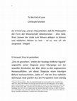 Research paper thumbnail of Eros und Zeit - Moderne Subjektivität und Säkularisation der Liebe