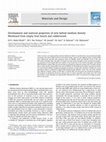 Research paper thumbnail of Development and material properties of new hybrid medium density fibreboard from empty fruit bunch and rubberwood