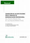 Research paper thumbnail of Asignación de las diputaciones por el principio de representación proporcional 