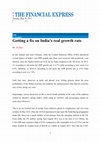 Research paper thumbnail of Getting a fix on India’s real growth rate