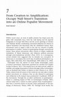 Research paper thumbnail of From creation to amplification: Occupy Wall Street's transition into an online populist movement