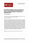 Research paper thumbnail of The Swiss reform of the allocation of tasks: The Conventions-Programs as a new partnership model for vertical cooperation?