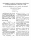 Research paper thumbnail of Detecting the deficit of phosphorus and potassium in lettuce crops based on leaf area measured with digital images at different stages of growth