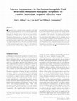 Research paper thumbnail of Valence asymmetries in the human amygdala: Task relevance modulates amygdala responses to positive more than negative affective cues