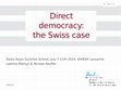 Research paper thumbnail of Direct Democracy: The Swiss Case 