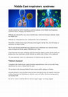 Research paper thumbnail of MIDDLE EAST RESPIRATORY SYNDROME