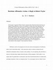 Research paper thumbnail of Rawlsian Affirmative Action - A Reply to Robert Taylor